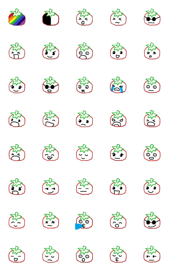 [LINE絵文字]Little tomato's emojiの画像一覧