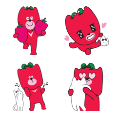 [LINE絵文字] Sweet BerryBearの画像