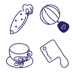 [LINE絵文字] Cute kitchenware itemsの画像