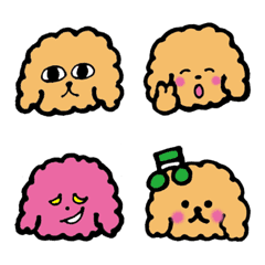 [LINE絵文字] Mofumofu Toypoodle's Emoji.の画像