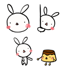 [LINE絵文字] rabbit and bfの画像