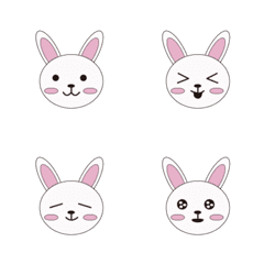 [LINE絵文字] cute small  rabbitの画像