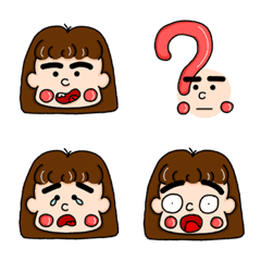 [LINE絵文字] Thick eyebrowの画像