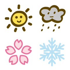 [LINE絵文字] Weather and Seasonsの画像