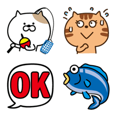 [LINE絵文字] 釣りネコぽんの画像