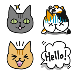 [LINE絵文字] ねこがすき！ 絵文字の画像