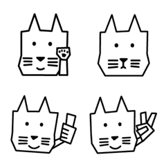 [LINE絵文字] カク猫の絵文字の画像