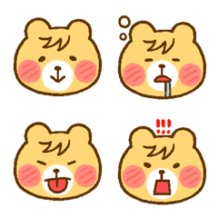 [LINE絵文字] だらベアのゆる絵文字の画像