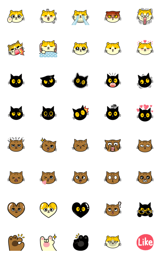 [LINE絵文字]Fumeancats[Judy＆Three Legs＆Socles]Emojiの画像一覧