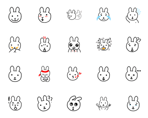 [LINE絵文字]Pongkitongki bunnyの画像一覧