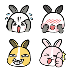 [LINE絵文字] little bunnyの画像