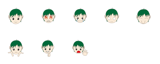 [LINE絵文字]Azhe's work - expression stickersの画像一覧