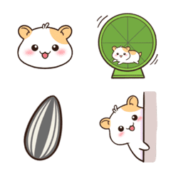 [LINE絵文字] Latte The Hamster Emojiの画像