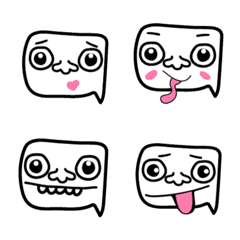 [LINE絵文字] funny face emoticonの画像