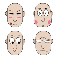 [LINE絵文字] Bald youthの画像