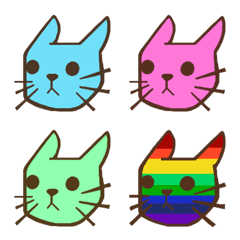 [LINE絵文字] Cute cat Popomoji 2の画像