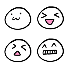 [LINE絵文字] white O emojiの画像