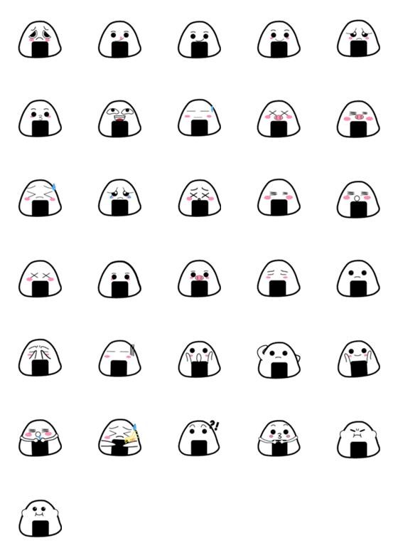 [LINE絵文字]Rice ball babyの画像一覧