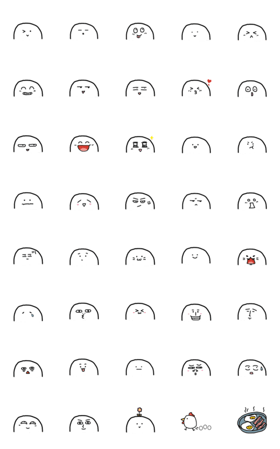 [LINE絵文字]Awww emojiの画像一覧