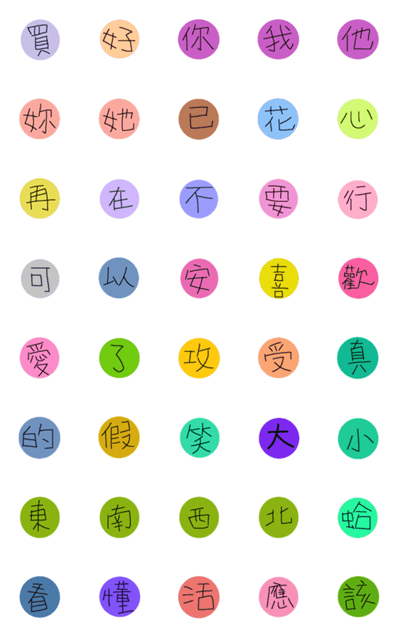 [LINE絵文字]USEFULLLL CHINESE WORDS 1の画像一覧