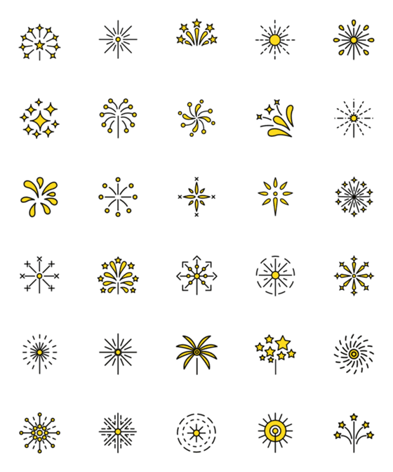 [LINE絵文字]Emoji : Fireworksの画像一覧