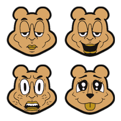 [LINE絵文字] Face bearの画像