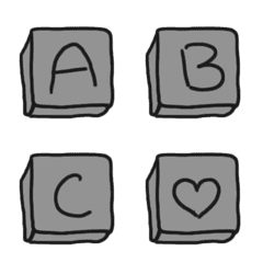 [LINE絵文字] keyboard abcの画像