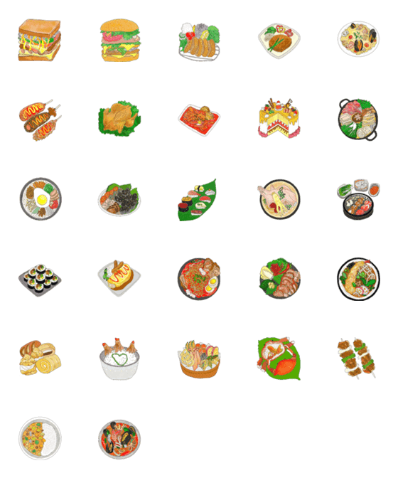 [LINE絵文字]for Foodieの画像一覧