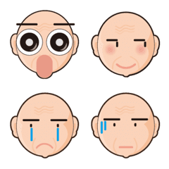 [LINE絵文字] old man faceの画像