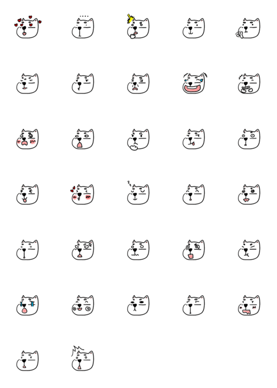 [LINE絵文字]Talk with a puppy's faceの画像一覧