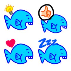 [LINE絵文字] 魚の出っ歯さんの画像