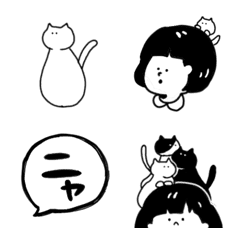 [LINE絵文字] にょろ猫との日常の画像