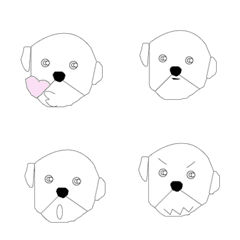 [LINE絵文字] Expression Sticker - Bichonの画像