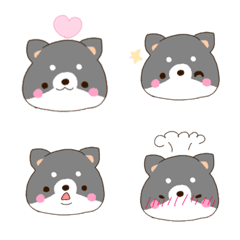 [LINE絵文字] 使いやすいもっちり柴犬絵文字！基本パックの画像