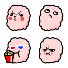 [LINE絵文字] Happy cotton candyの画像