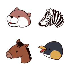 [LINE絵文字] 横顔動物の画像