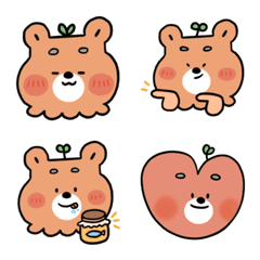 [LINE絵文字] Grass bear emojiの画像