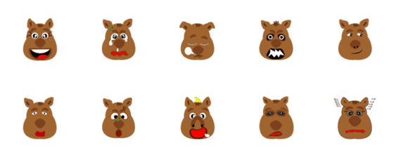 [LINE絵文字]My first wombat - BAGの画像一覧