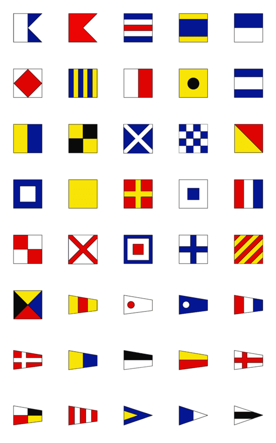 [LINE絵文字]International Signal Flags - Maritimeの画像一覧