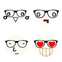 [LINE絵文字] MeganeKun Emojiの画像