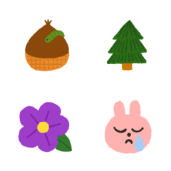 [LINE絵文字] Little Forest Friendsの画像