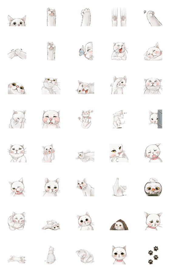 [LINE絵文字]"Tissue" Cute Catの画像一覧