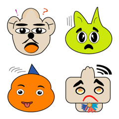 [LINE絵文字] Animal face expressionsの画像