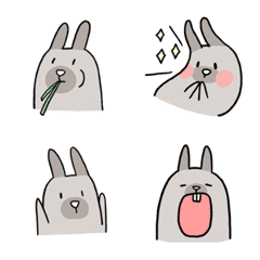 [LINE絵文字] MooMoo's rabbitの画像