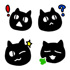 [LINE絵文字] 黒猫さんの画像