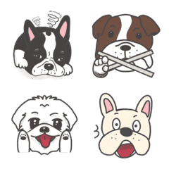 [LINE絵文字] Bulldog_Emojiの画像