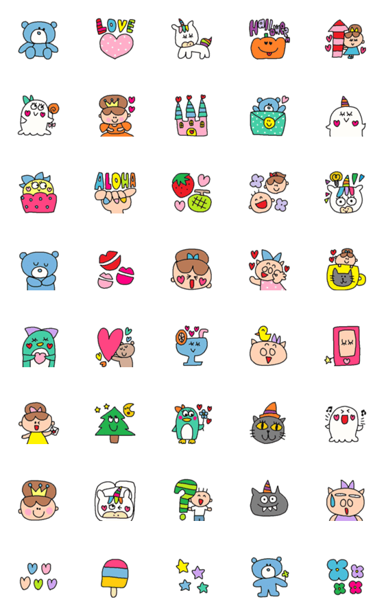 [LINE絵文字]children emoji9の画像一覧