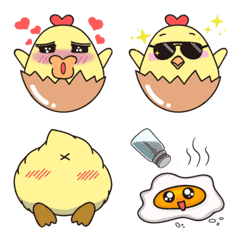 [LINE絵文字] Cute chickの画像