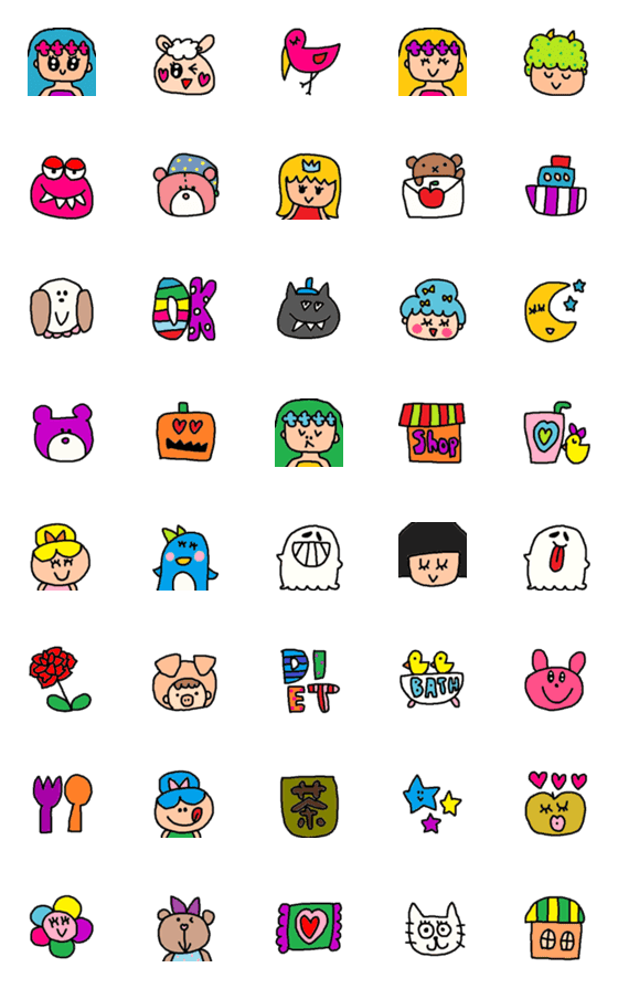 [LINE絵文字]children emoji20の画像一覧