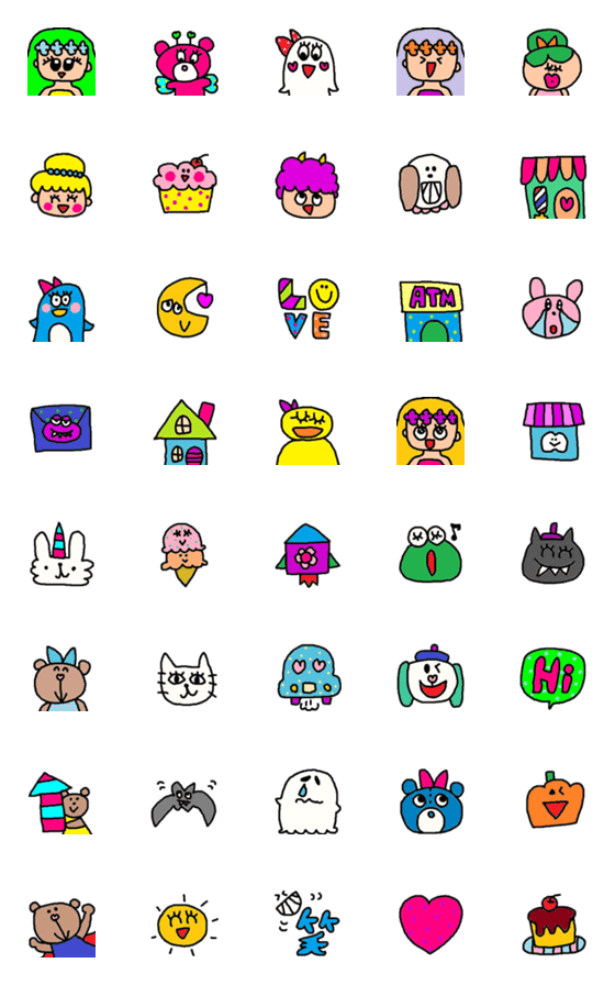 [LINE絵文字]children emoji21の画像一覧